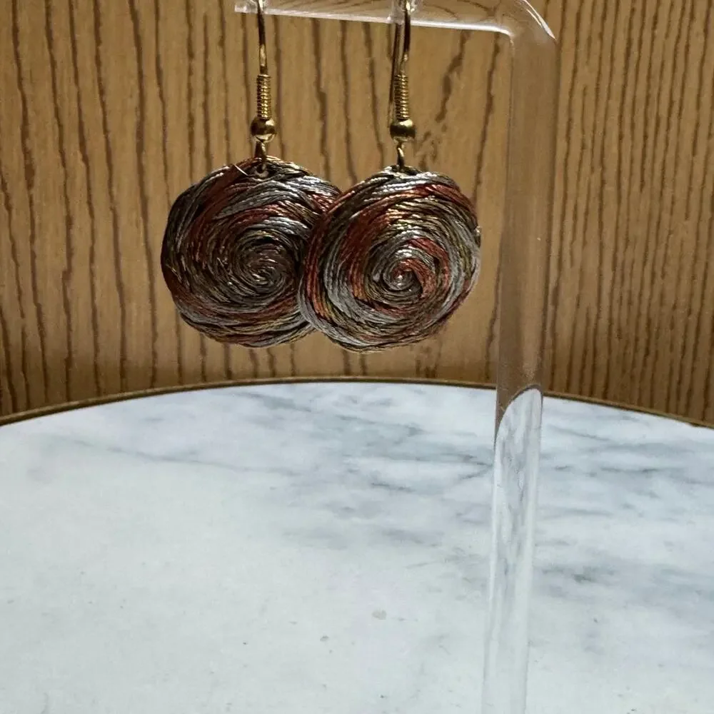 Vintage metal Earrings unique